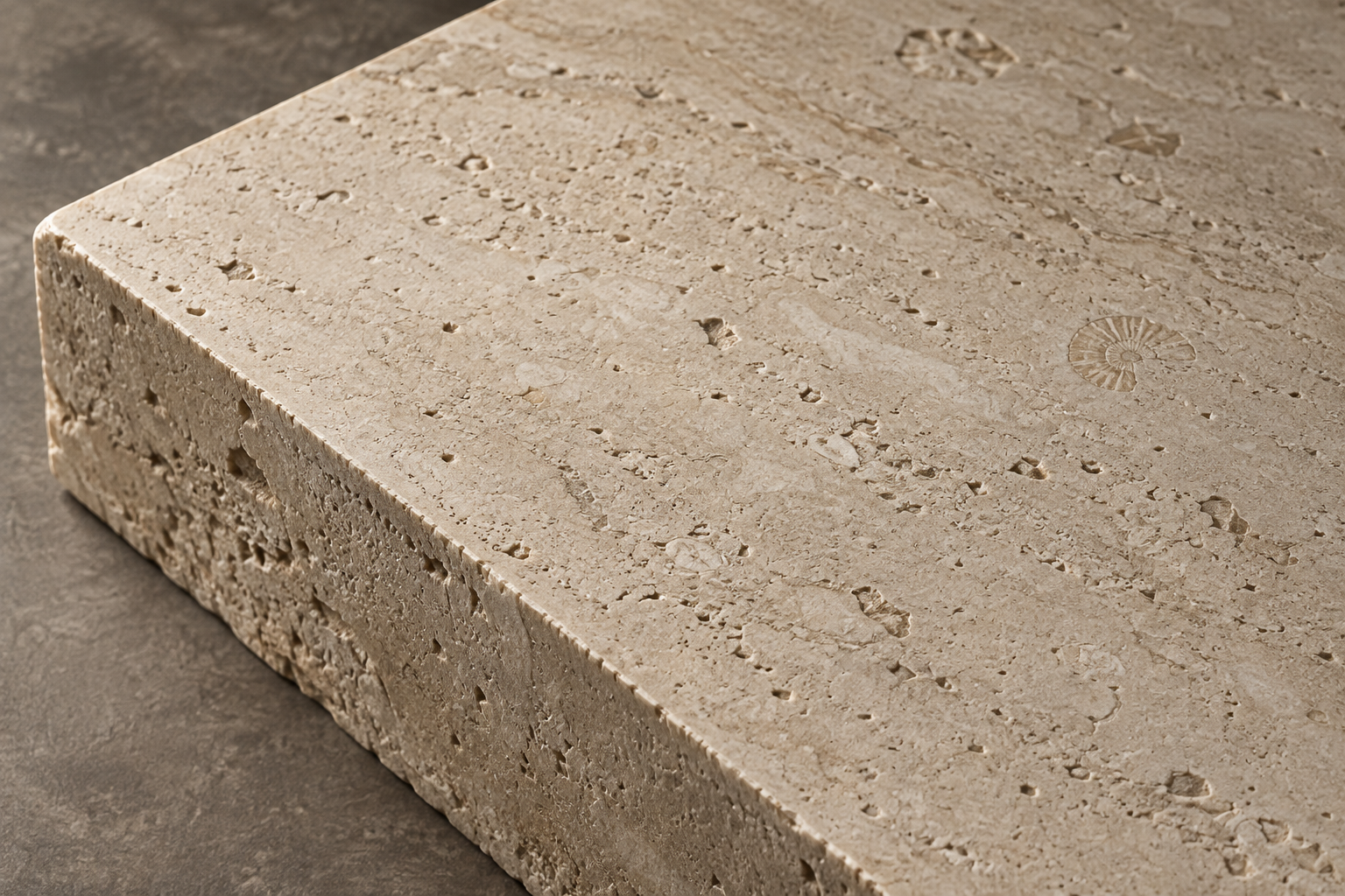 Generated close-up of limestone, illustrative architectural material